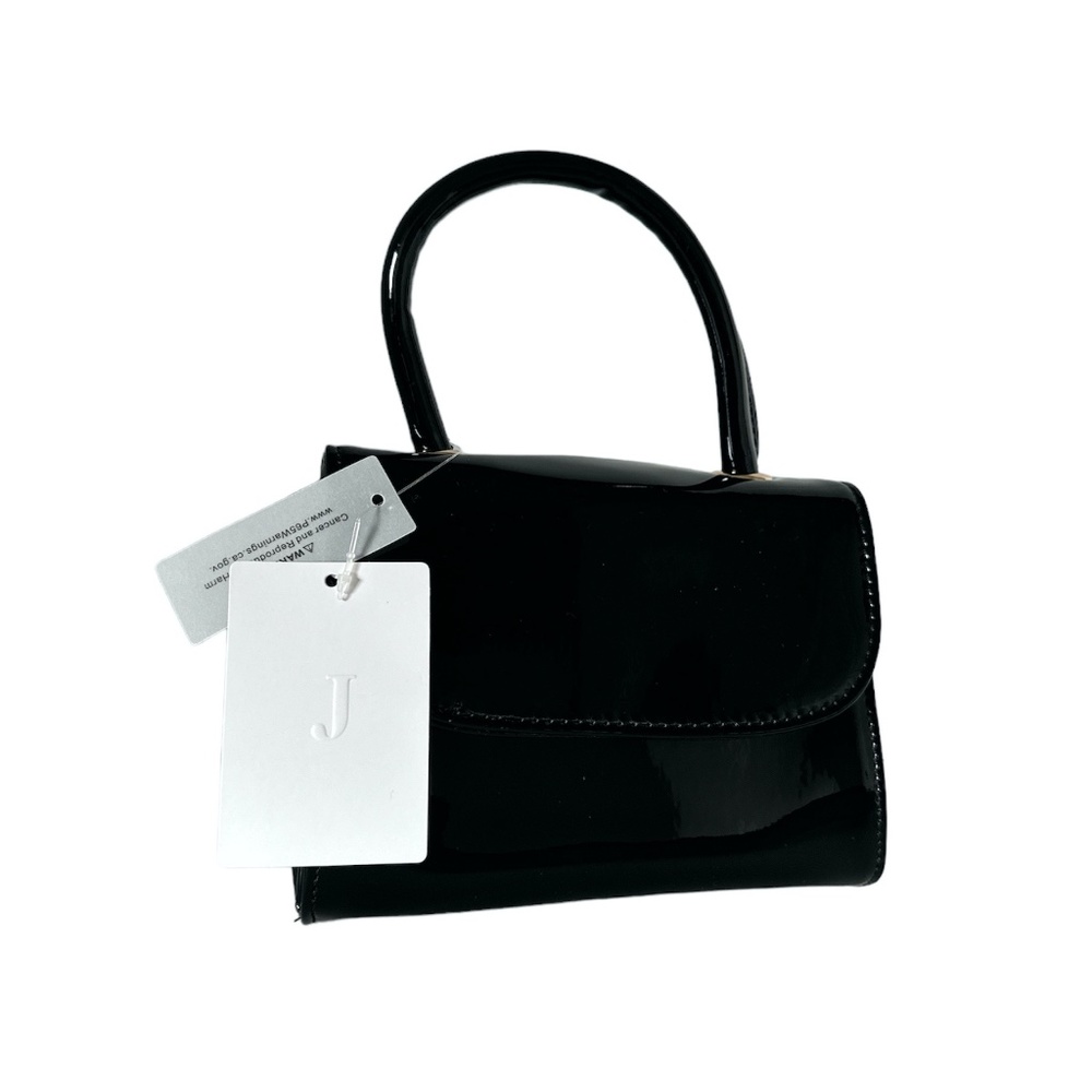 New York & Company Patent Top-Handle Mini Bag - Joseph D'Arezzo